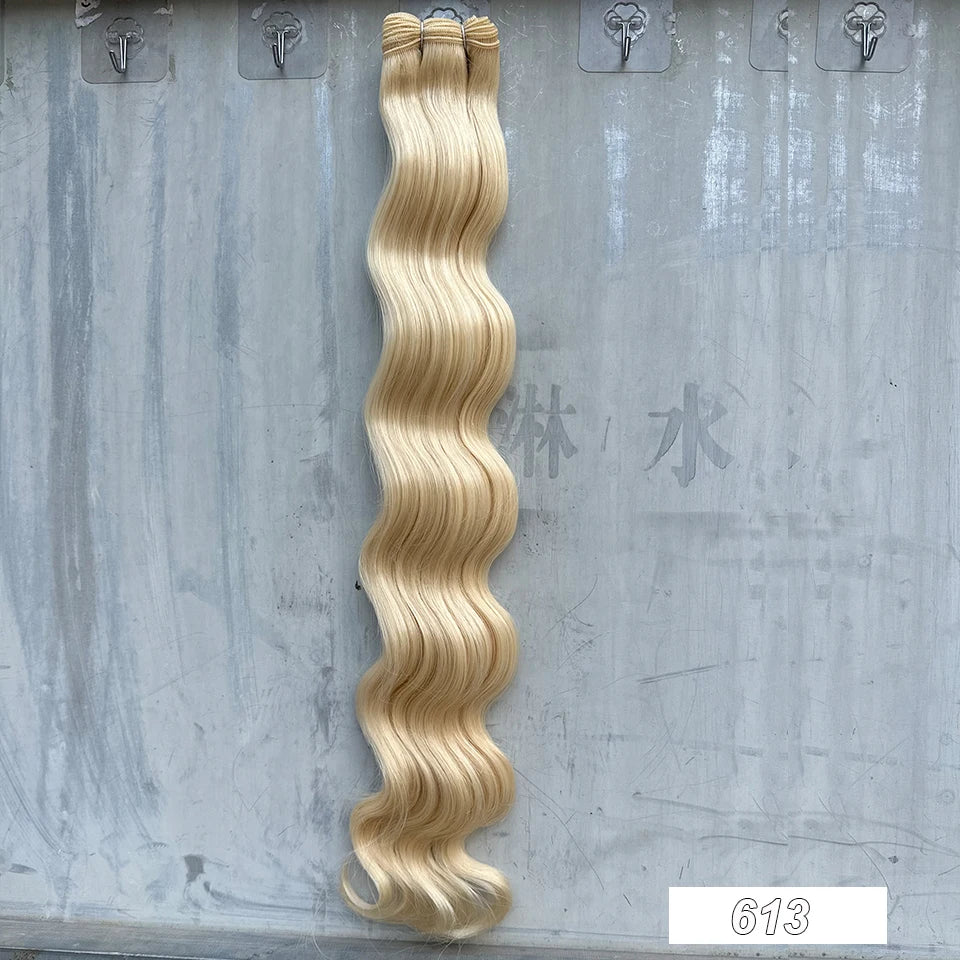 150g/pc Orange Brown Synthetic Hair Extension