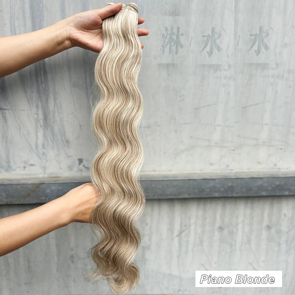 150g/pc Orange Brown Synthetic Hair Extension