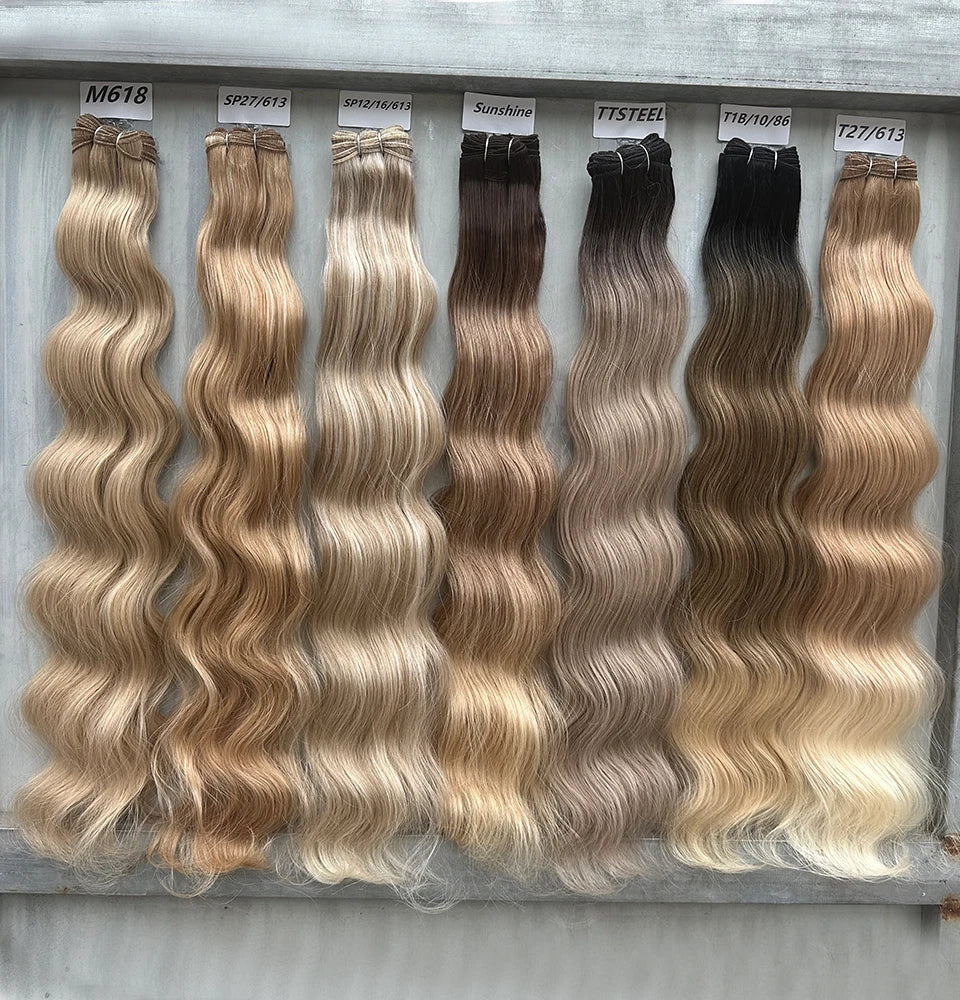 150g/pc Orange Brown Synthetic Hair Extension