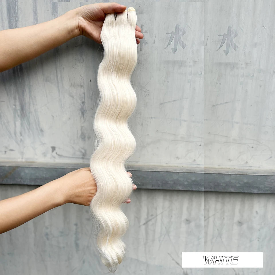 150g/pc Orange Brown Synthetic Hair Extension