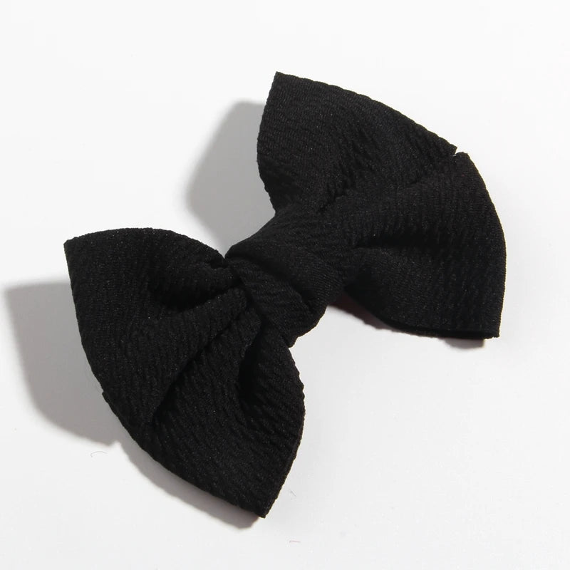 11CM 4.3" Big Hot Sell Seersucker Waffle Hair Bows For Hair Accessories Bow Knot Boutique For Kids Girls Head Wear