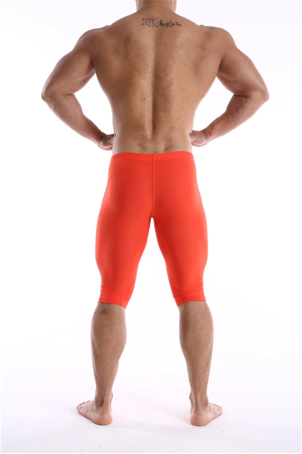 GANYANR Running Tights Men Compression Leggings Gym Sportswear Sexy Basketball Yoga Skins Sport Shorts Training Jogging Athletic