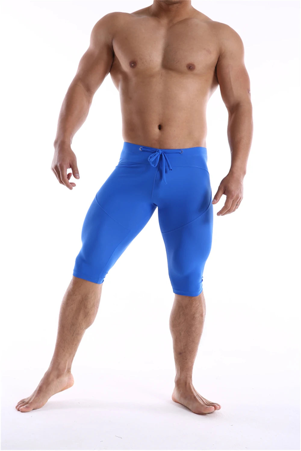 GANYANR Running Tights Men Compression Leggings Gym Sportswear Sexy Basketball Yoga Skins Sport Shorts Training Jogging Athletic