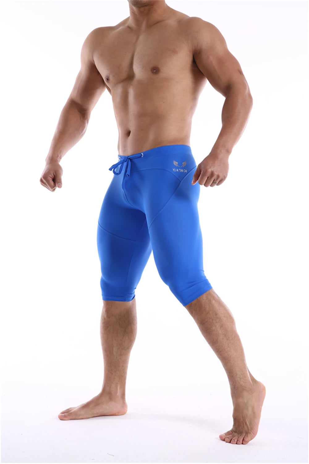 GANYANR Running Tights Men Compression Leggings Gym Sportswear Sexy Basketball Yoga Skins Sport Shorts Training Jogging Athletic