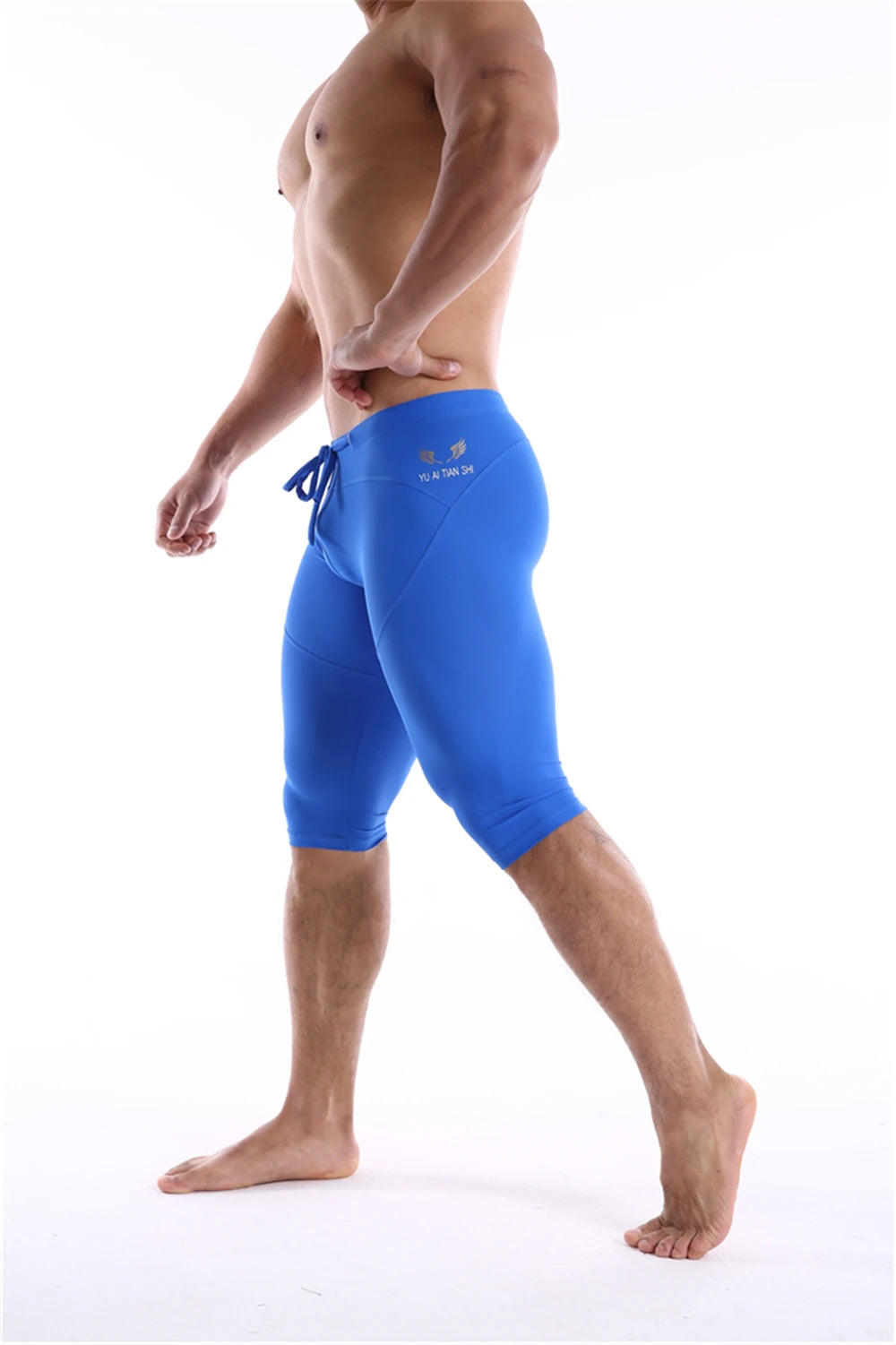 GANYANR Running Tights Men Compression Leggings Gym Sportswear Sexy Basketball Yoga Skins Sport Shorts Training Jogging Athletic