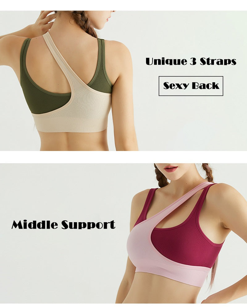 Cloud Hide HOT Women Sports Bra Sexy Yoga Tank Crop Top Underwear Push Up Bras Athletic Vest Gym Girls Fitness Shirt Sportswear