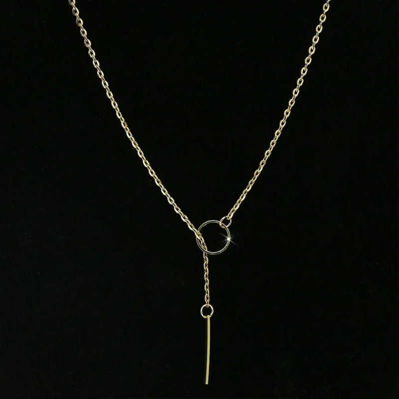 Punk Women Minimalist Tiny Dainty Collier Pendant