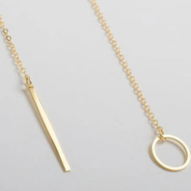 Punk Women Minimalist Tiny Dainty Collier Pendant
