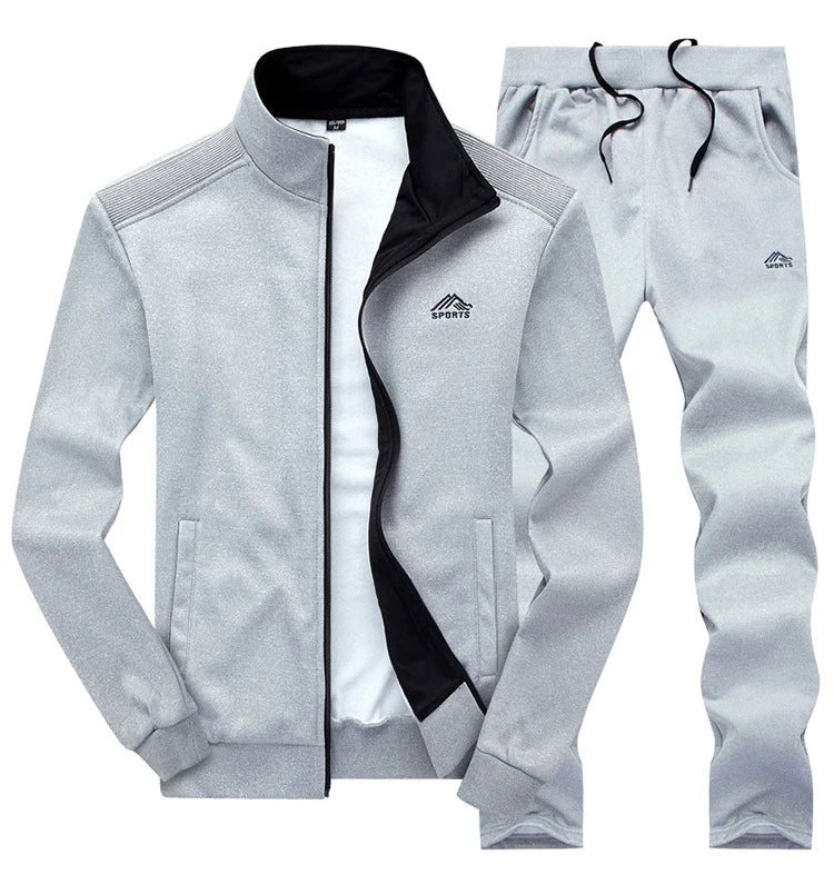 DIMUSI Men Sets Fashion Autumn Spring Sporting Suit Sweatshirt +Sweatpants Mens Clothing 2 Pieces Sets Slim Tracksuit hoodies