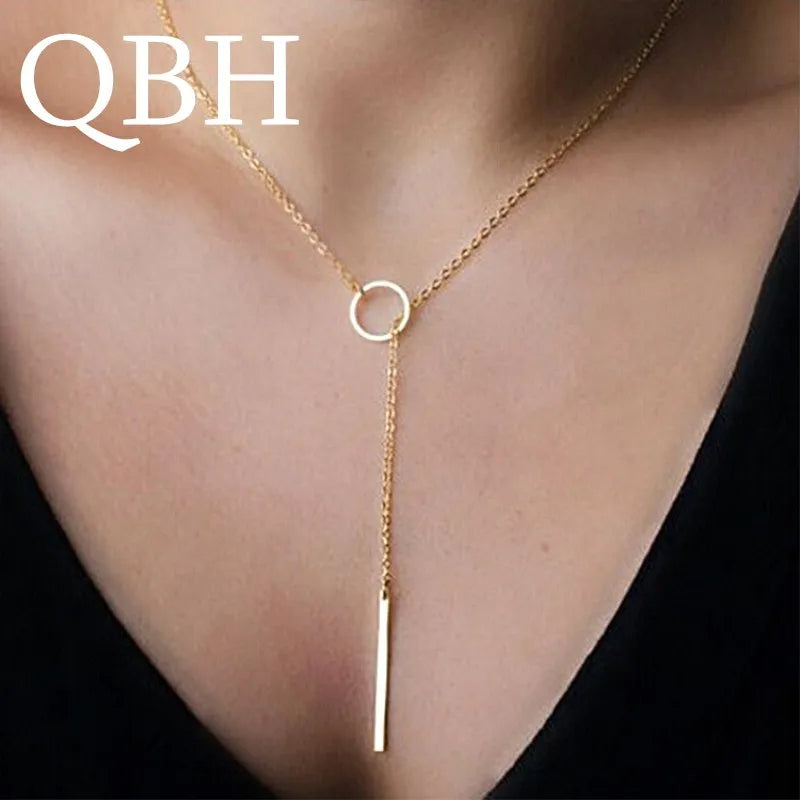 Punk Women Minimalist Tiny Dainty Collier Pendant
