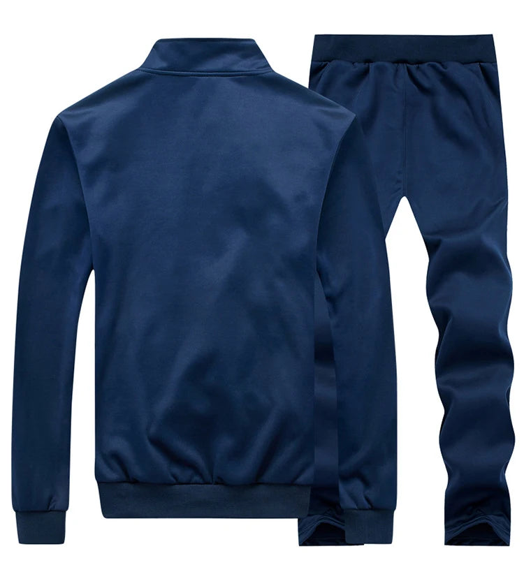 DIMUSI Men Sets Fashion Autumn Spring Sporting Suit Sweatshirt +Sweatpants Mens Clothing 2 Pieces Sets Slim Tracksuit hoodies
