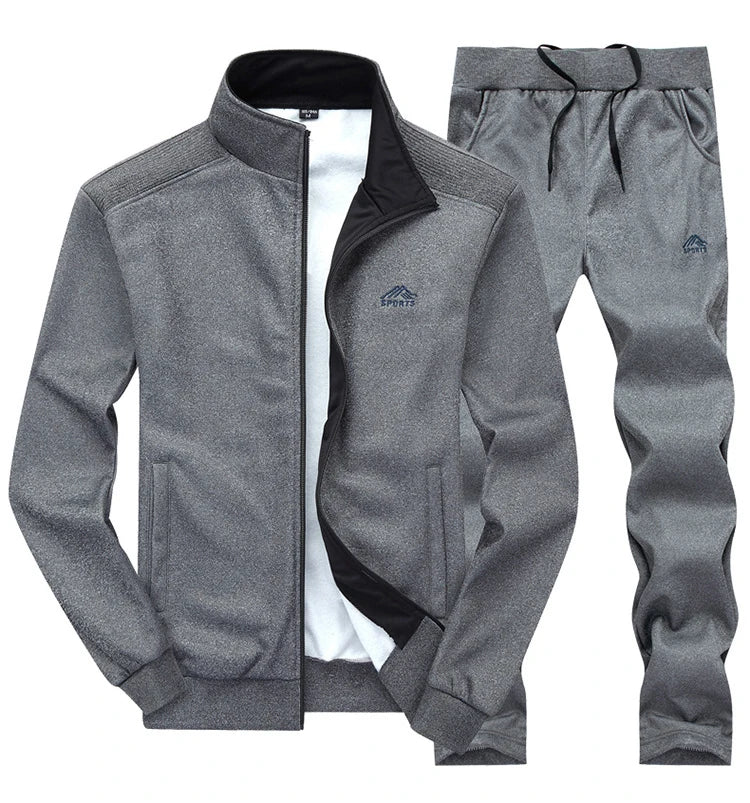 DIMUSI Men Sets Fashion Autumn Spring Sporting Suit Sweatshirt +Sweatpants Mens Clothing 2 Pieces Sets Slim Tracksuit hoodies