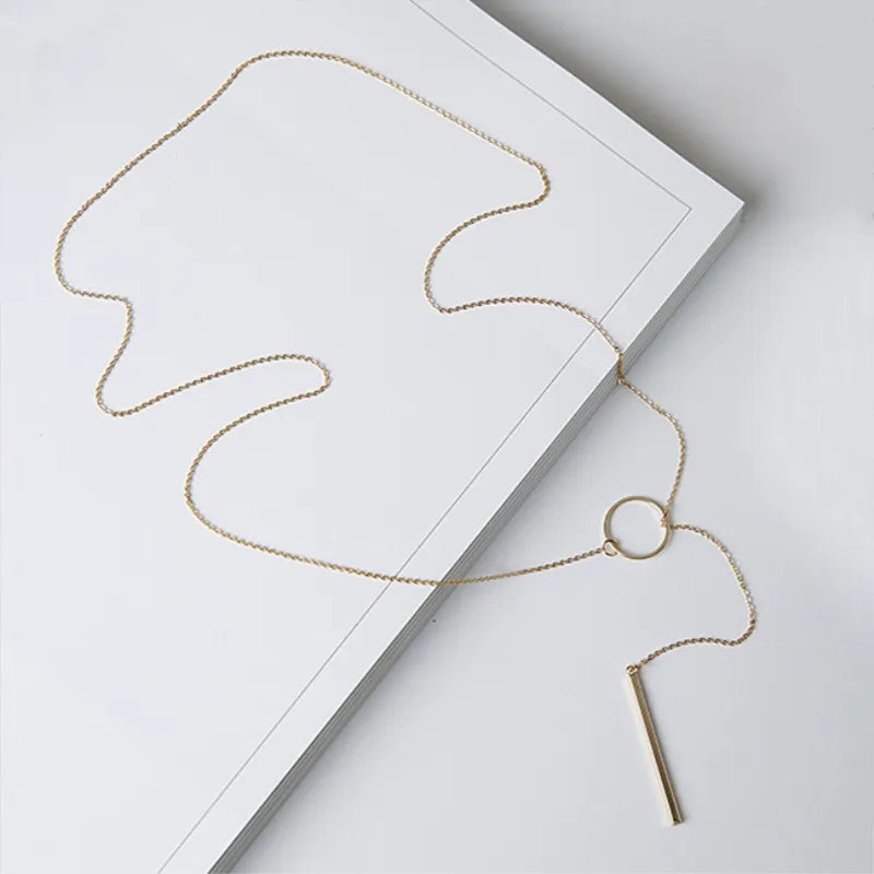 Punk Women Minimalist Tiny Dainty Collier Pendant