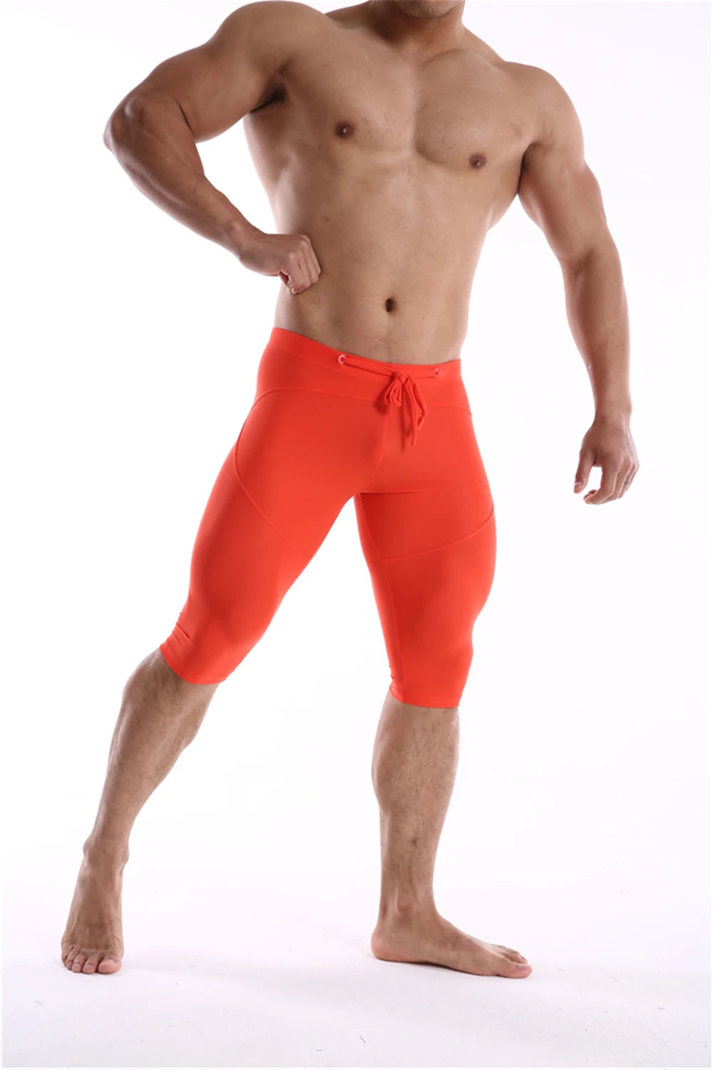 GANYANR Running Tights Men Compression Leggings Gym Sportswear Sexy Basketball Yoga Skins Sport Shorts Training Jogging Athletic