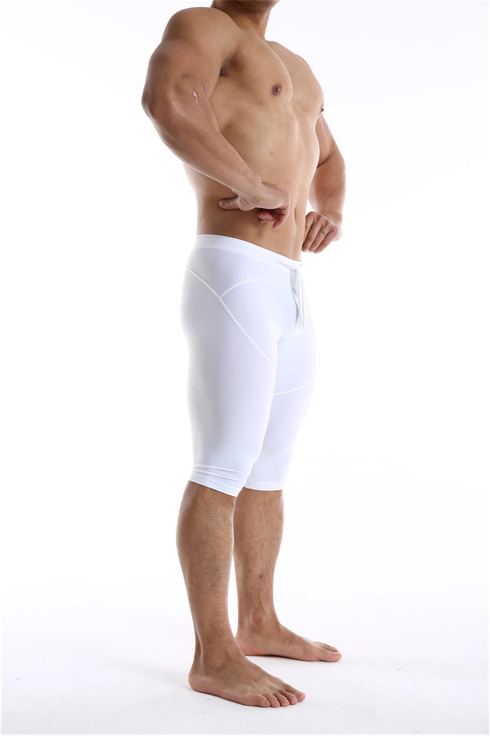 GANYANR Running Tights Men Compression Leggings Gym Sportswear Sexy Basketball Yoga Skins Sport Shorts Training Jogging Athletic