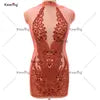 Keering Fashion Designer Silver Crystal 2023 Girls Clothing Sets Custom Glass Rhinestone Black Gold Applique for Dresses