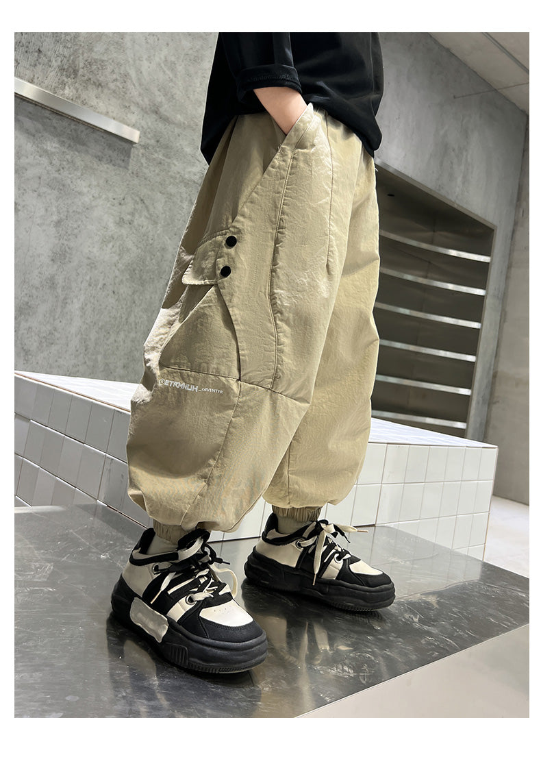 Spring and Autumn Youth Summer Boys Loose Pants