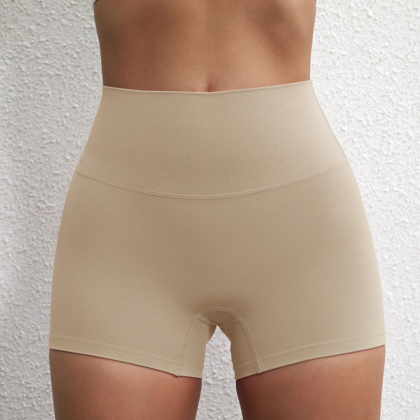 Sexy Solid Color Women Fitness Sport Short High Waist Athletic Yoga Short Leg Cycling Comprehensive Training Jogging Squat Proof