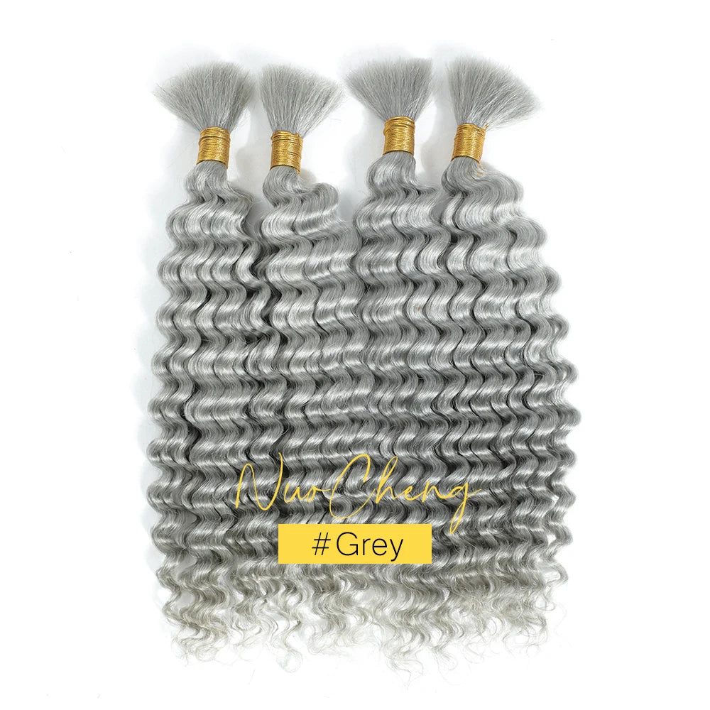 Bulk Human Hair Deep Wave For Braiding Deep Curly