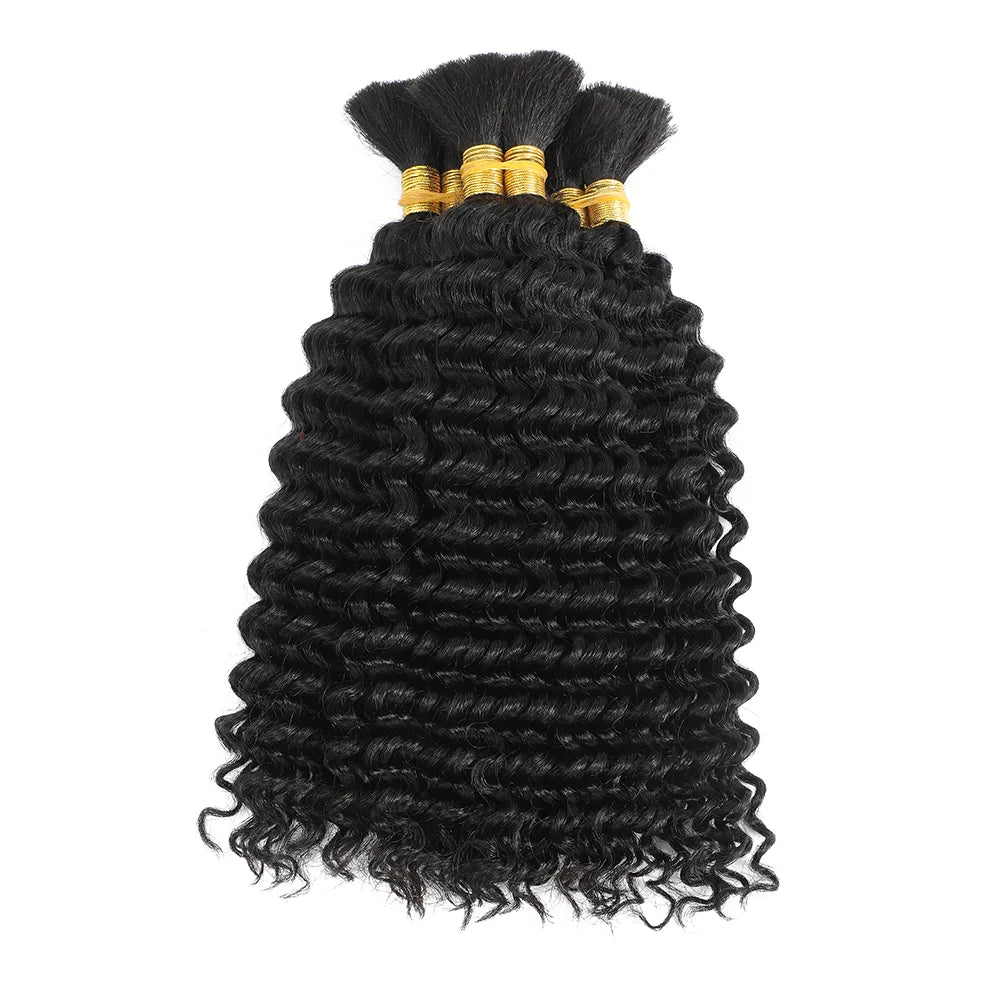 Bulk Human Hair Deep Wave For Braiding Deep Curly