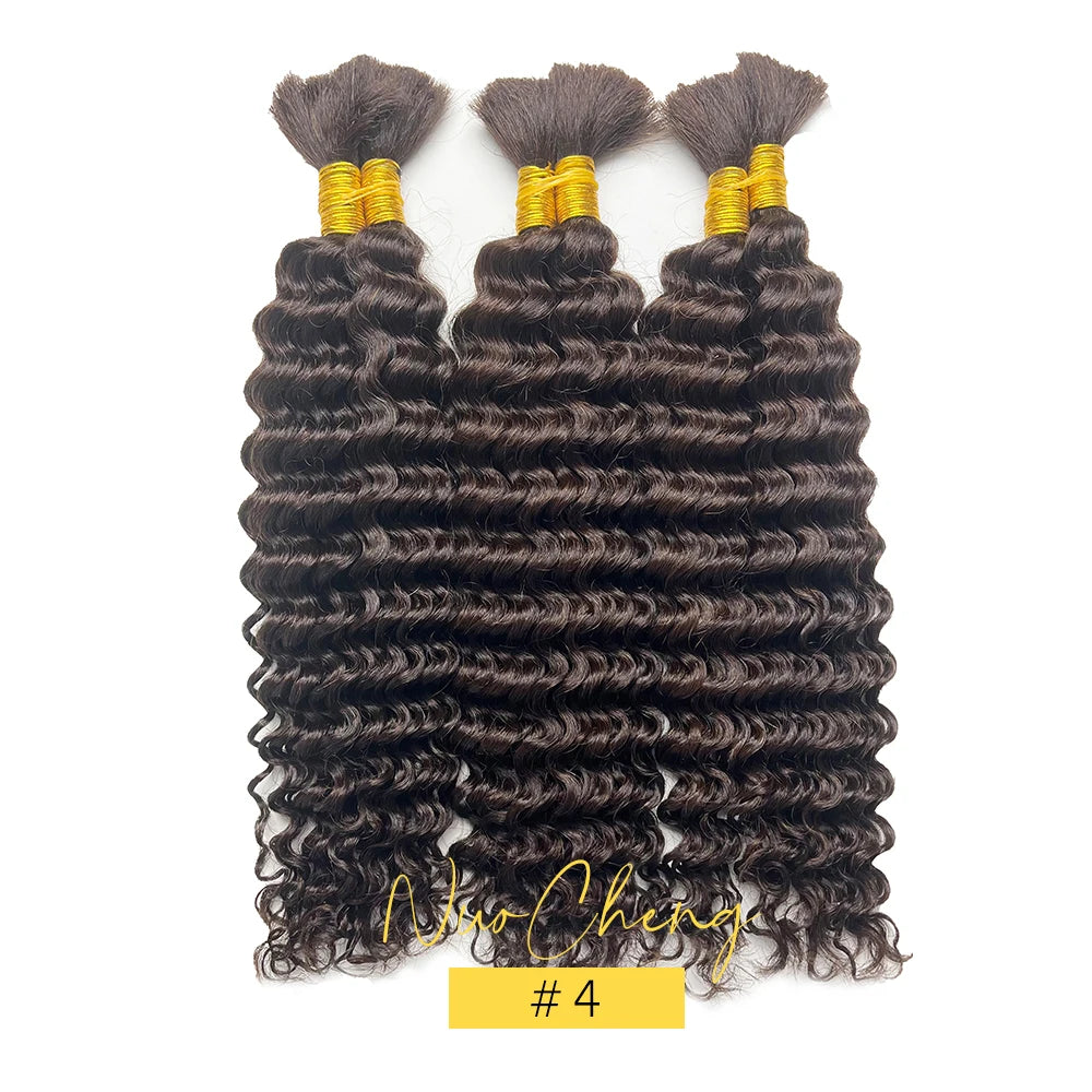 Bulk Human Hair Deep Wave For Braiding Deep Curly