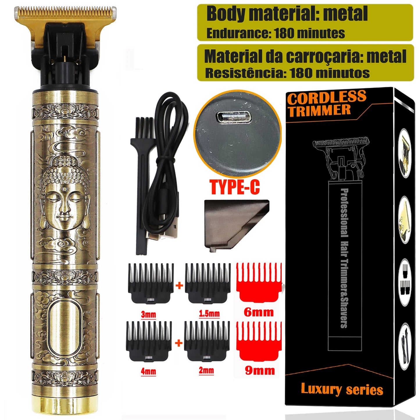 T9 LCD Hair Clipper & Trimmer