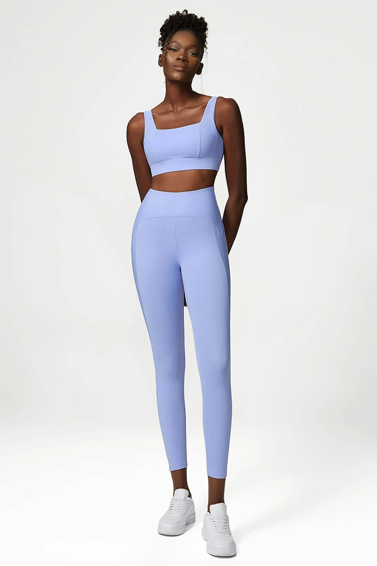 2/3 Pieces Fitness Yoga Set Women Solid Color Stretch Athletic Suit Sexy Bra Zipper Jacket High Waist Leggings Female Sportswear