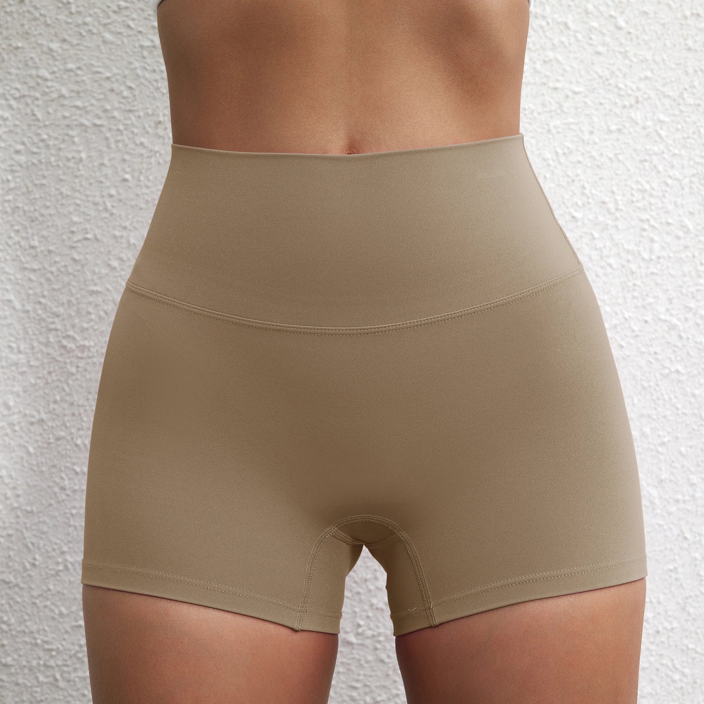 Sexy Solid Color Women Fitness Sport Short High Waist Athletic Yoga Short Leg Cycling Comprehensive Training Jogging Squat Proof