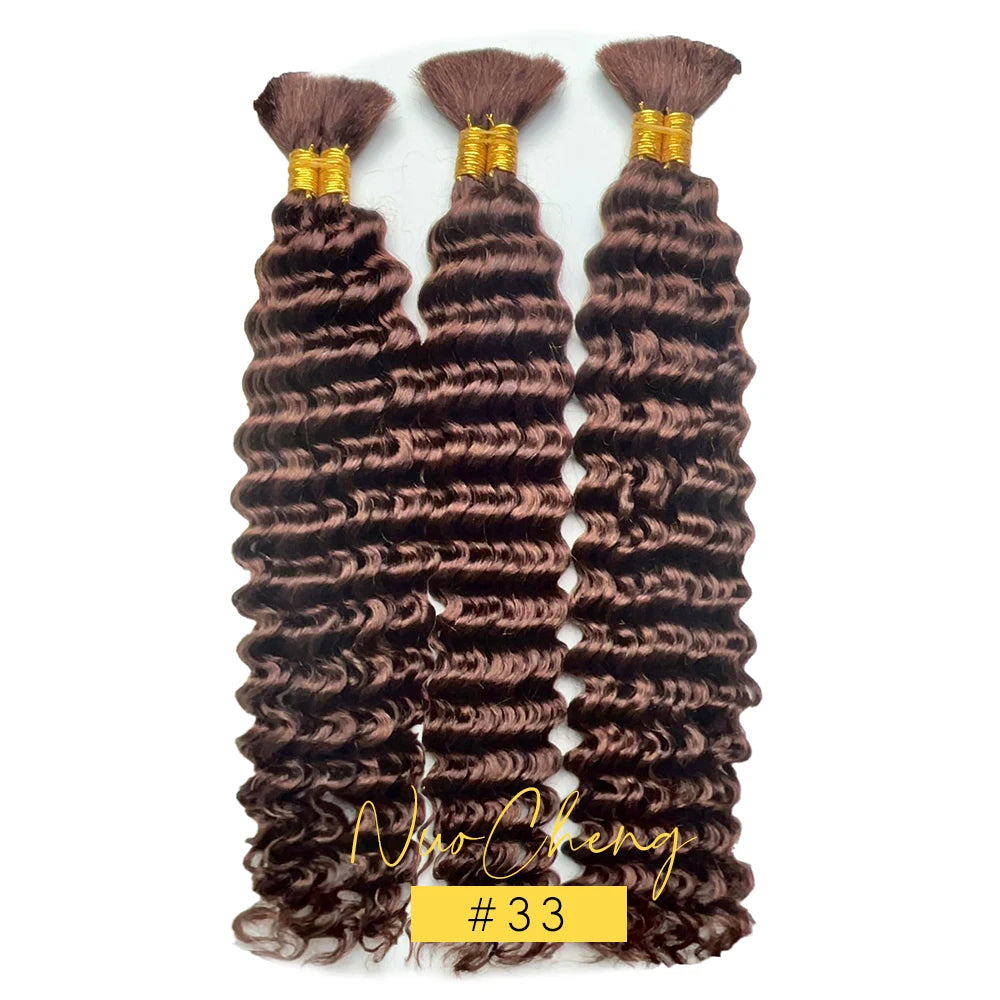 Bulk Human Hair Deep Wave For Braiding Deep Curly