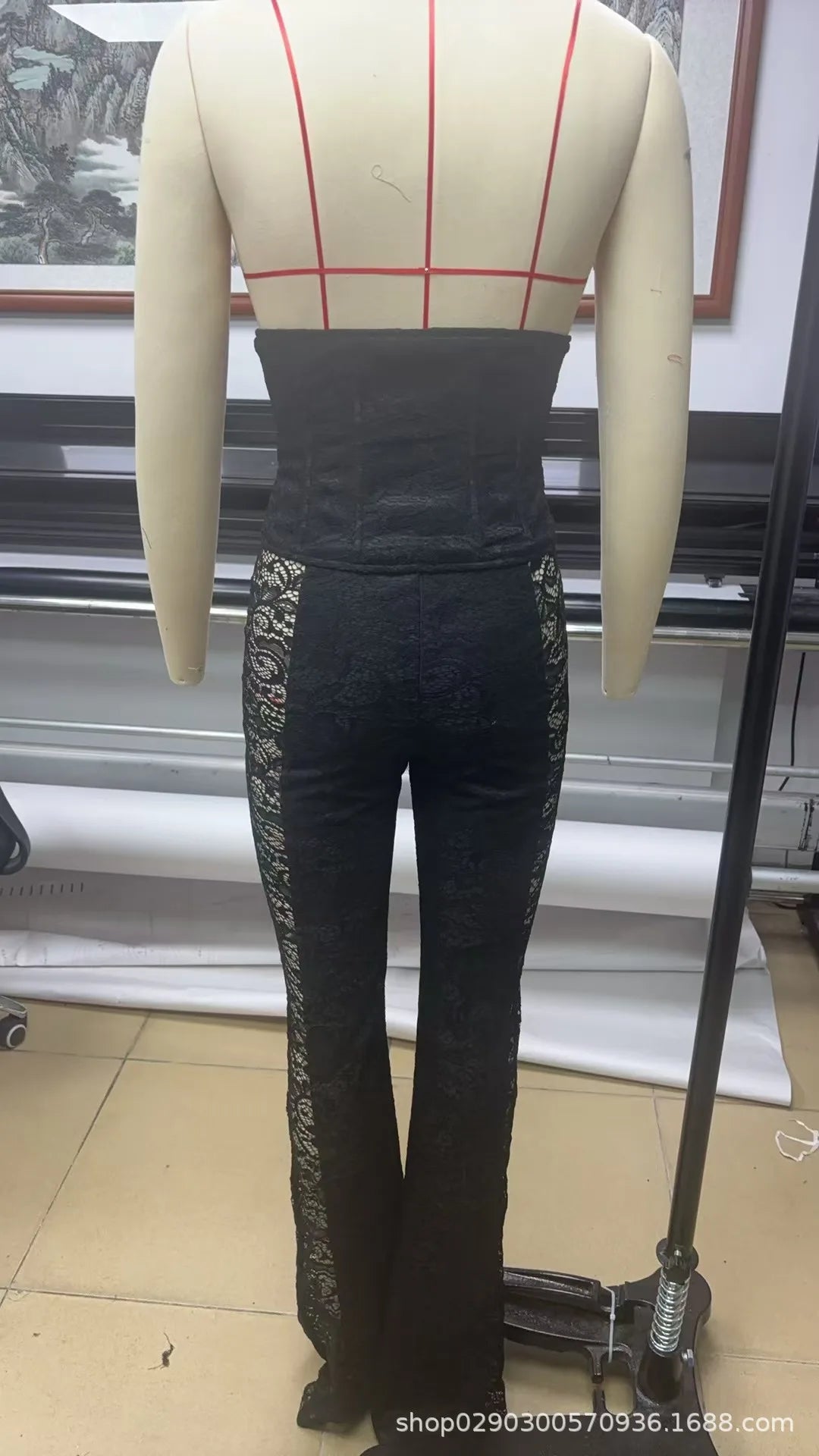 Sexy Lace Tops Two Piece Pant Set 2025 Women Summer Elegant Luxury Clothes Club Wear Halter Corsets 2 Piece Pant Sets Outfits