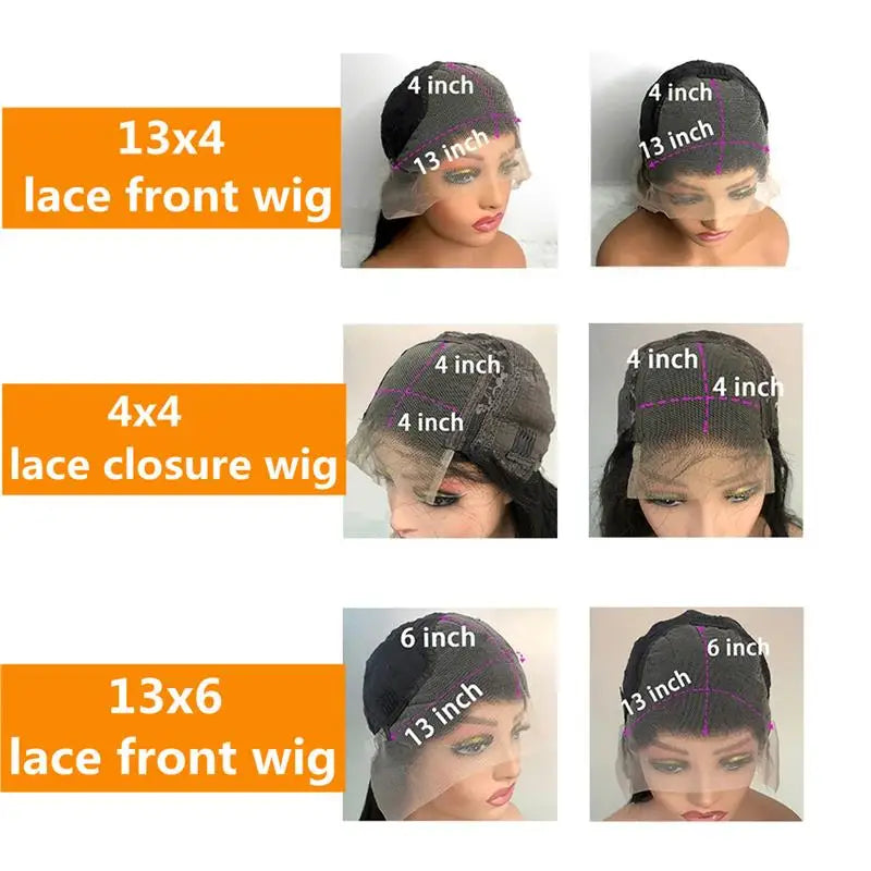 13x6 HD Ombre Pink Lace Front Wig Curly Hot Pink 13x4 Transparent Lace Frontal Or 4x4 Closure Human Hair Wigs For Women