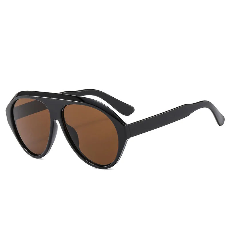 2025 New Fashion Oval Luxury Brand Sunglasses For Women Men Retro Oversized Frame Sun Glasses Trending Shades UV400 Eyeglasses
