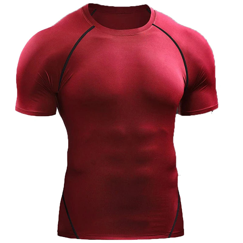 Men's Compression Sports T-Shirt – Quick-Dry Gym Tee