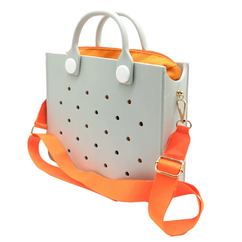 New Women Fashion Punched Handbag
