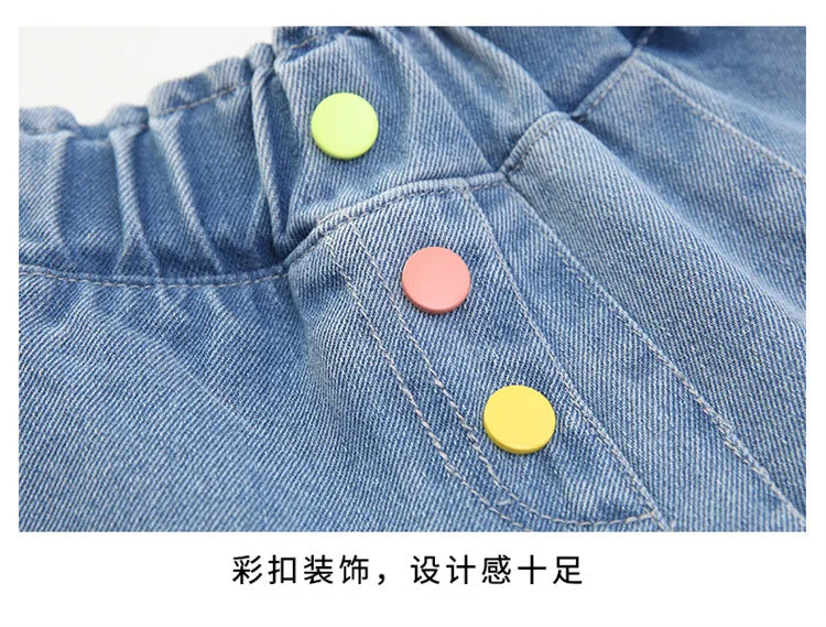 New Girls Shorts Summer Children's Denim Shorts For Kids Trousers Casual Beach Shorts Hot Pants For Teen Girl Clothes 10 12Years