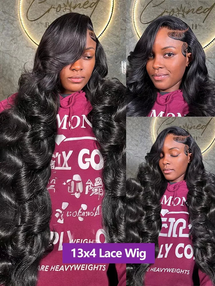 250% HD Remy Body Wave Lace Front Wig 30 40 Inch
