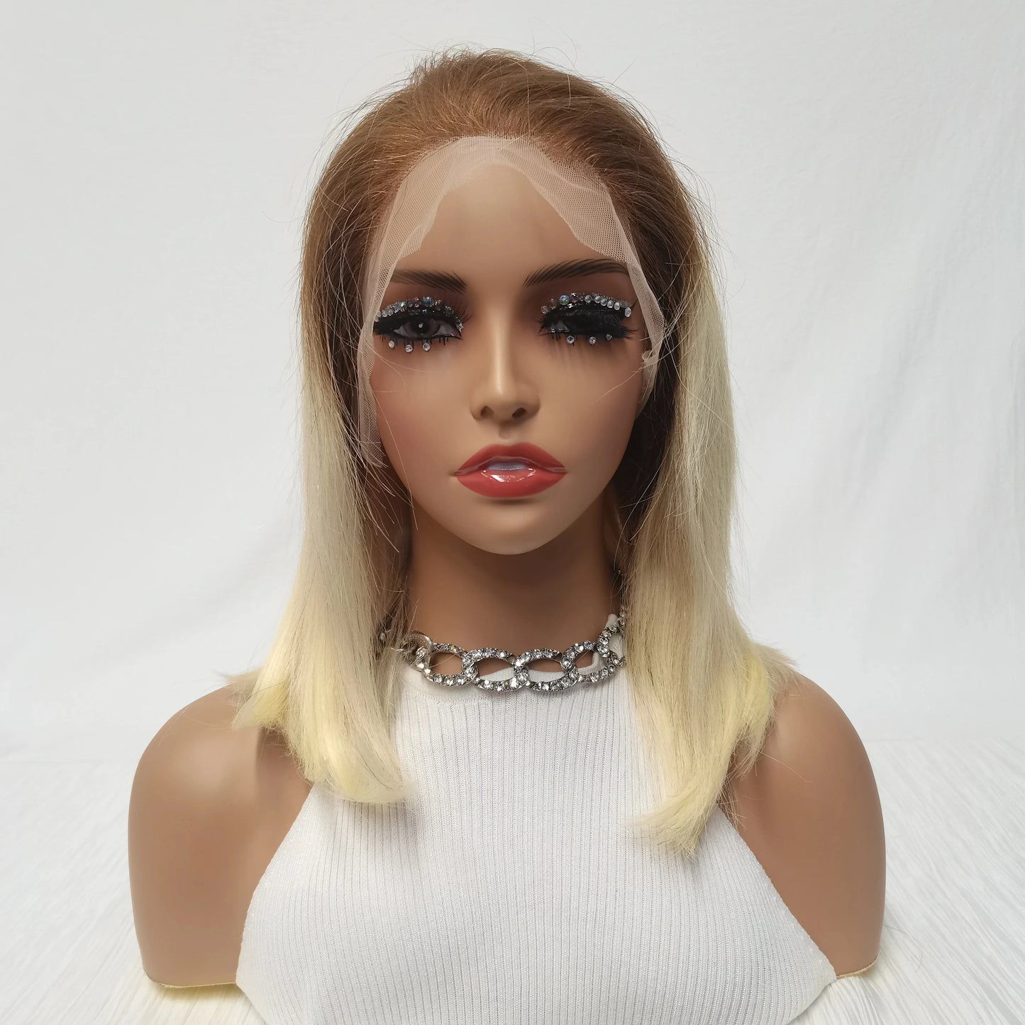 Mint Green Bob Wig Human Hair 200% Density 13x4 Transparent Straight Lace Front Wigs Pre Plucked with Baby Hair for Black Women