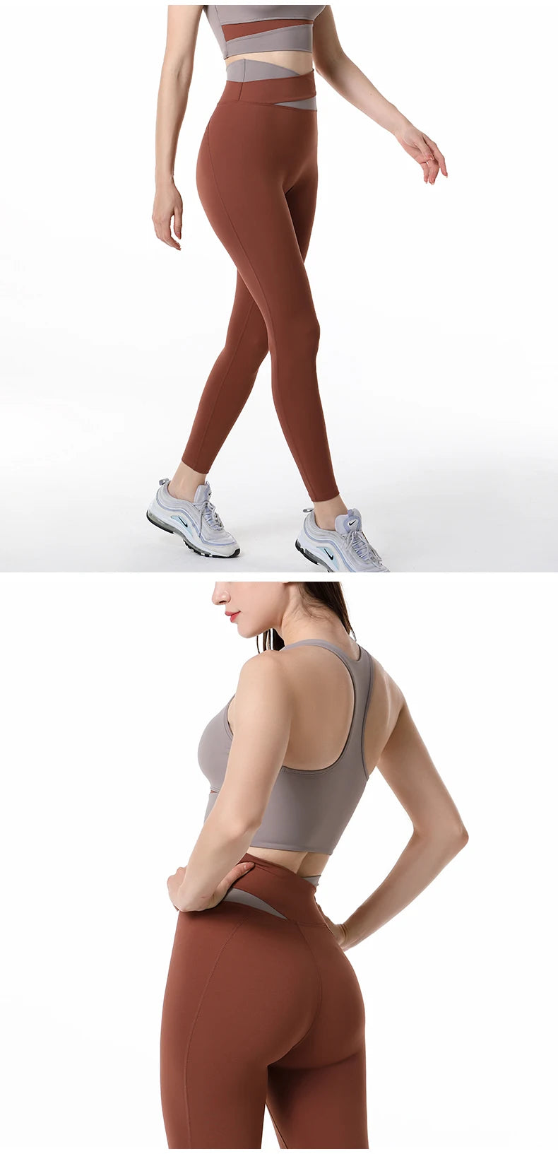 Yoga Set Women Clothing Sport Suit Sexy Sports Bra High Waist Sport Leggings Athletic 2 Piece Gym Set Workout Outfits Sportswear