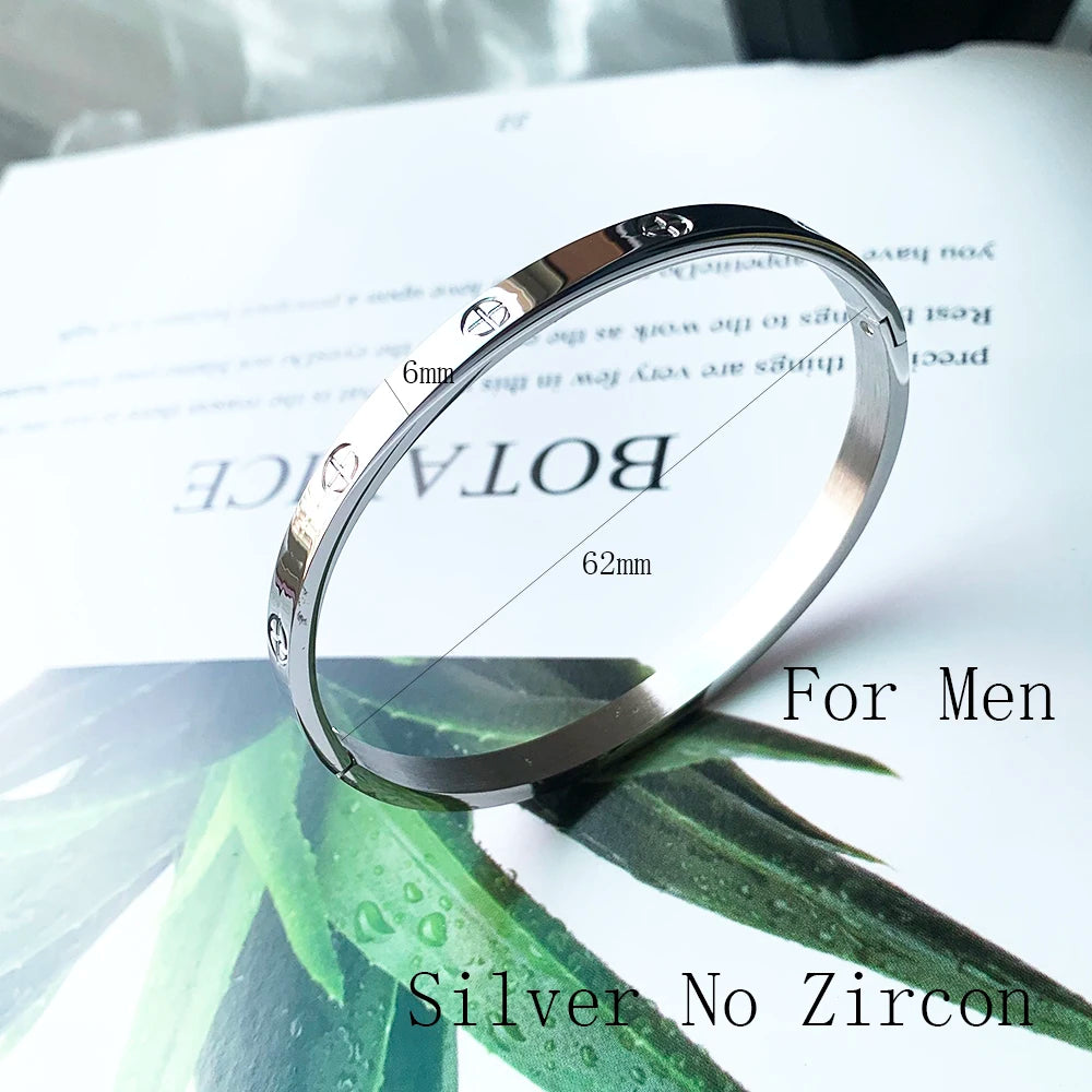 Gold Color Zircon And Cross Nut Nail Bracelet