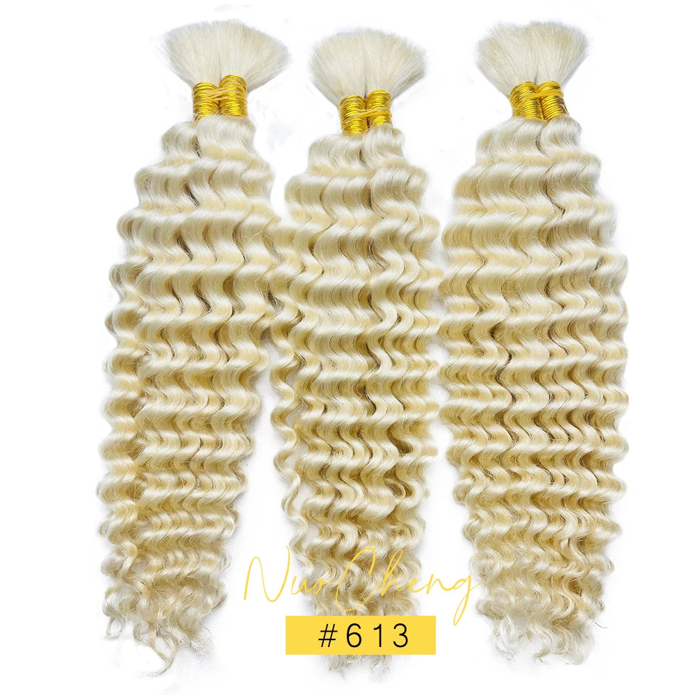 Bulk Human Hair Deep Wave For Braiding Deep Curly