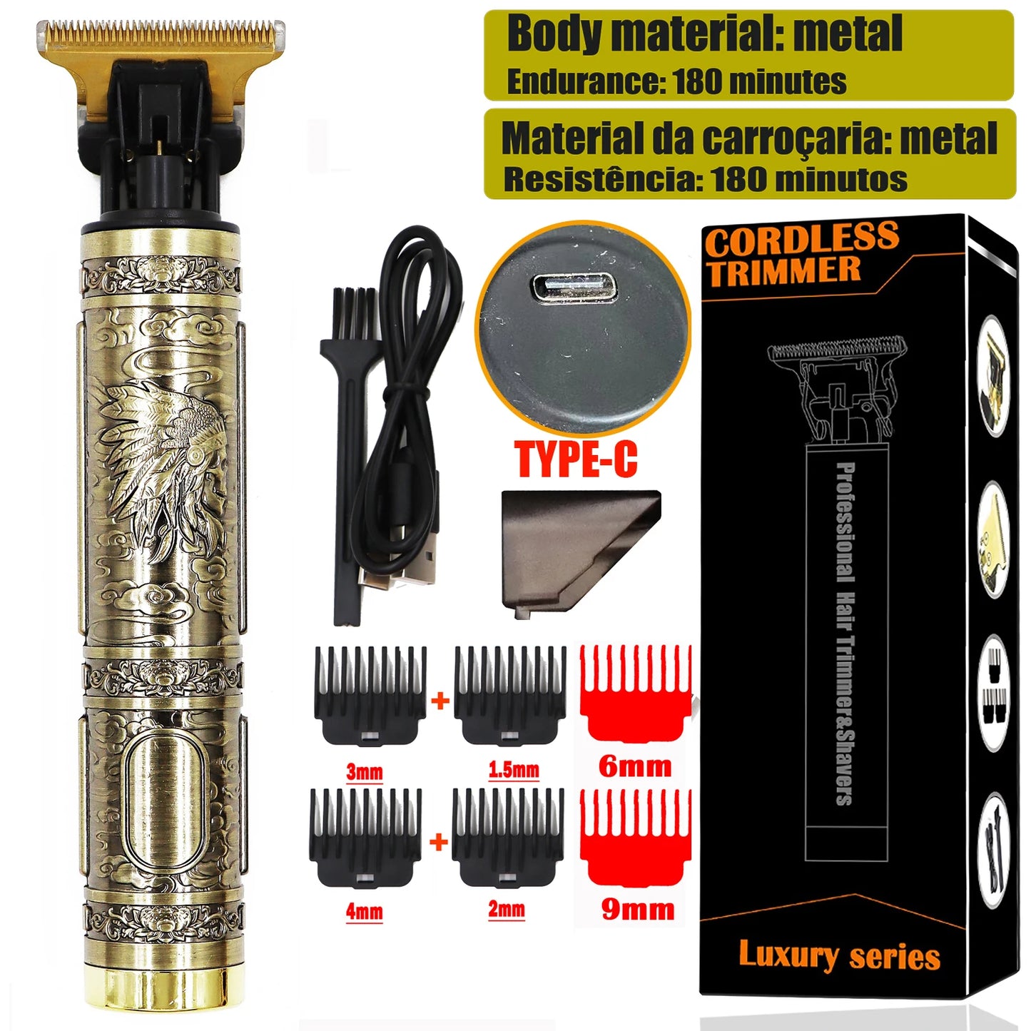 T9 LCD Hair Clipper & Trimmer
