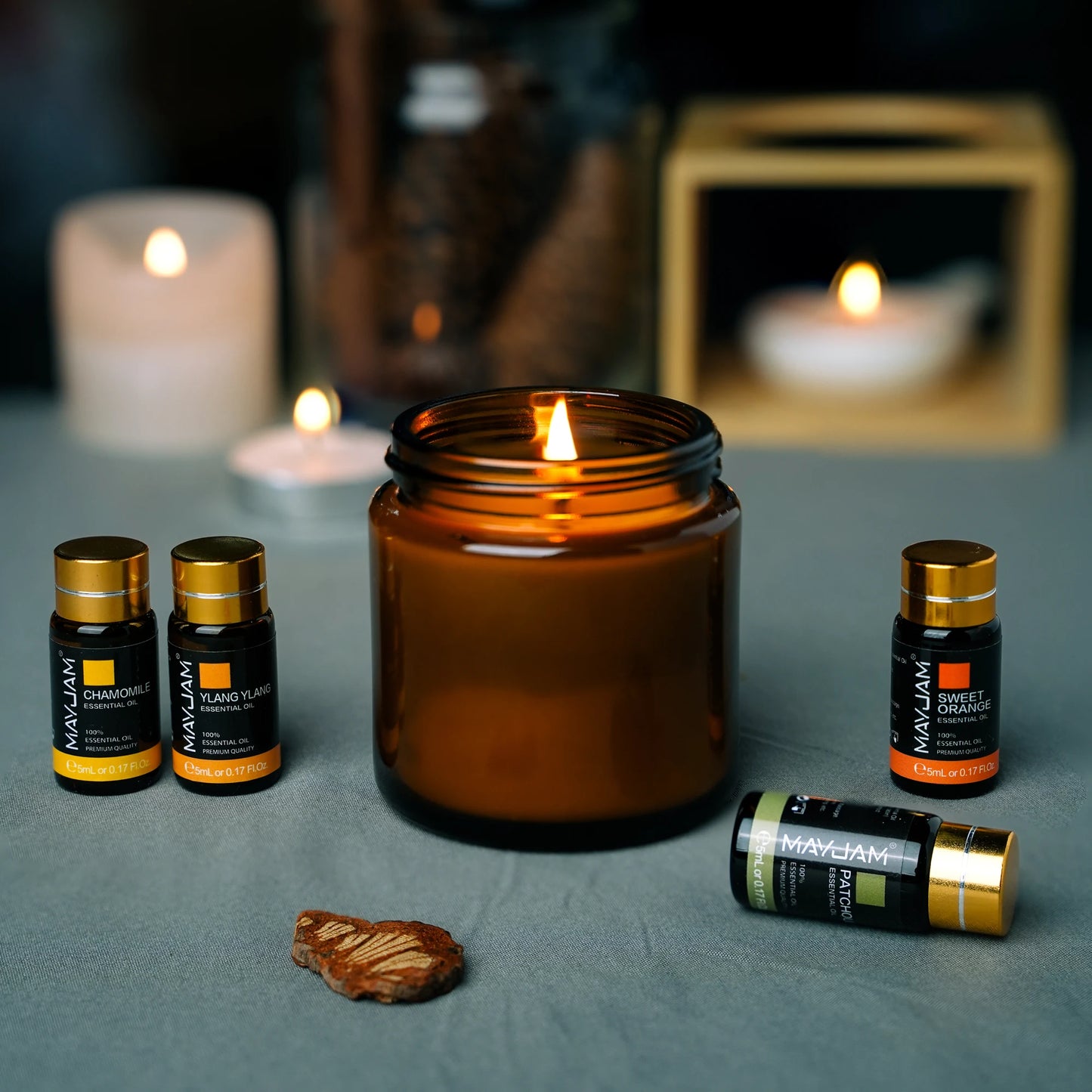 MAYJAM 28 Bottles Essential Oils Set For Humidifier Aromatic Candles Air Freshener DIY Perfume