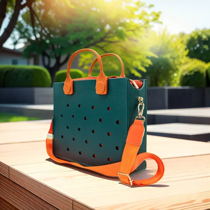 New Women Fashion Punched Handbag