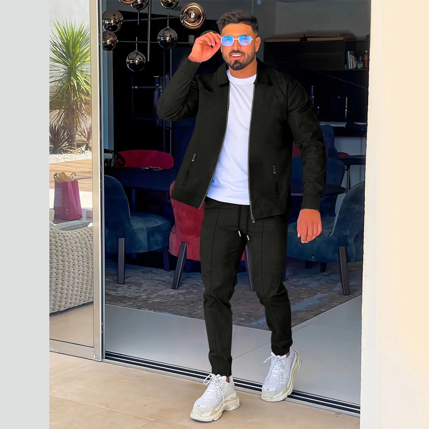 Men's Streetwear Tracksuit – Jacket & Pants Set