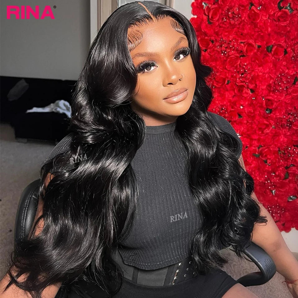 Yellow With 613 Lace Front Wig 13X4 Ombre Light Yellow Blonde 613 Color Body Wave Lace Front Wigs PrePlucked Human Hair Wigs