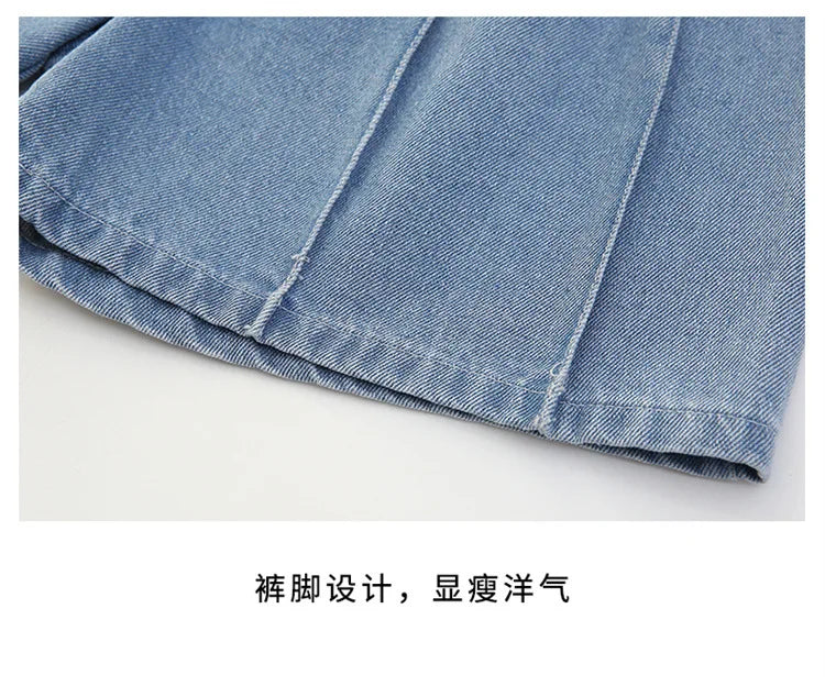 New Girls Shorts Summer Children's Denim Shorts For Kids Trousers Casual Beach Shorts Hot Pants For Teen Girl Clothes 10 12Years