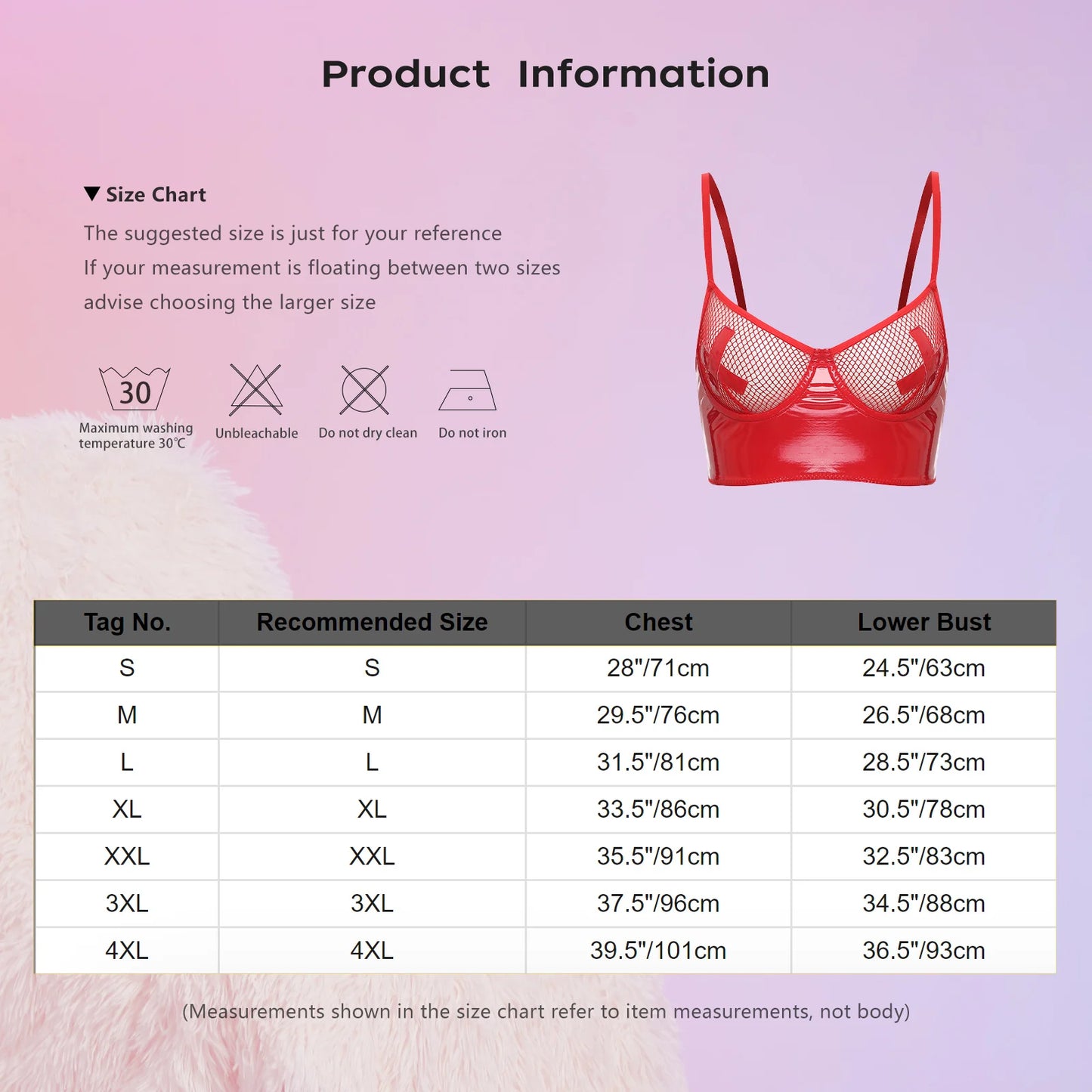 Womens Lingerie Fishnet Mesh Bra Bustier See Through Mesh Underwire Balconette Back Zipper Bras Sexy Push Up Wet Look Crop Top