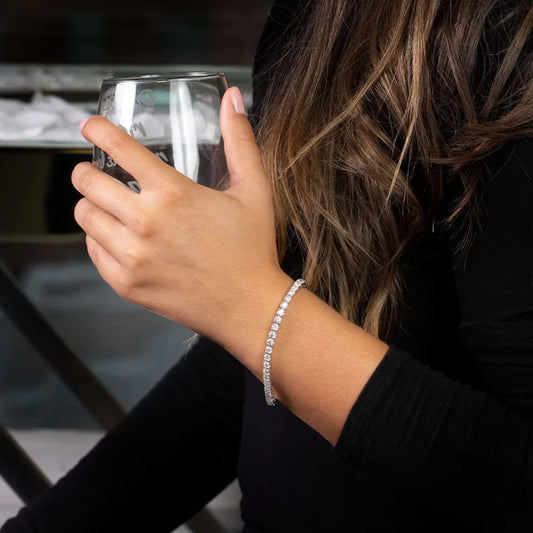 Moissanite Tennis Bracelet for Women Man