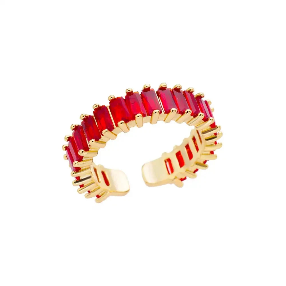 Stainless Steel Luxury Gold Color Rings for Women