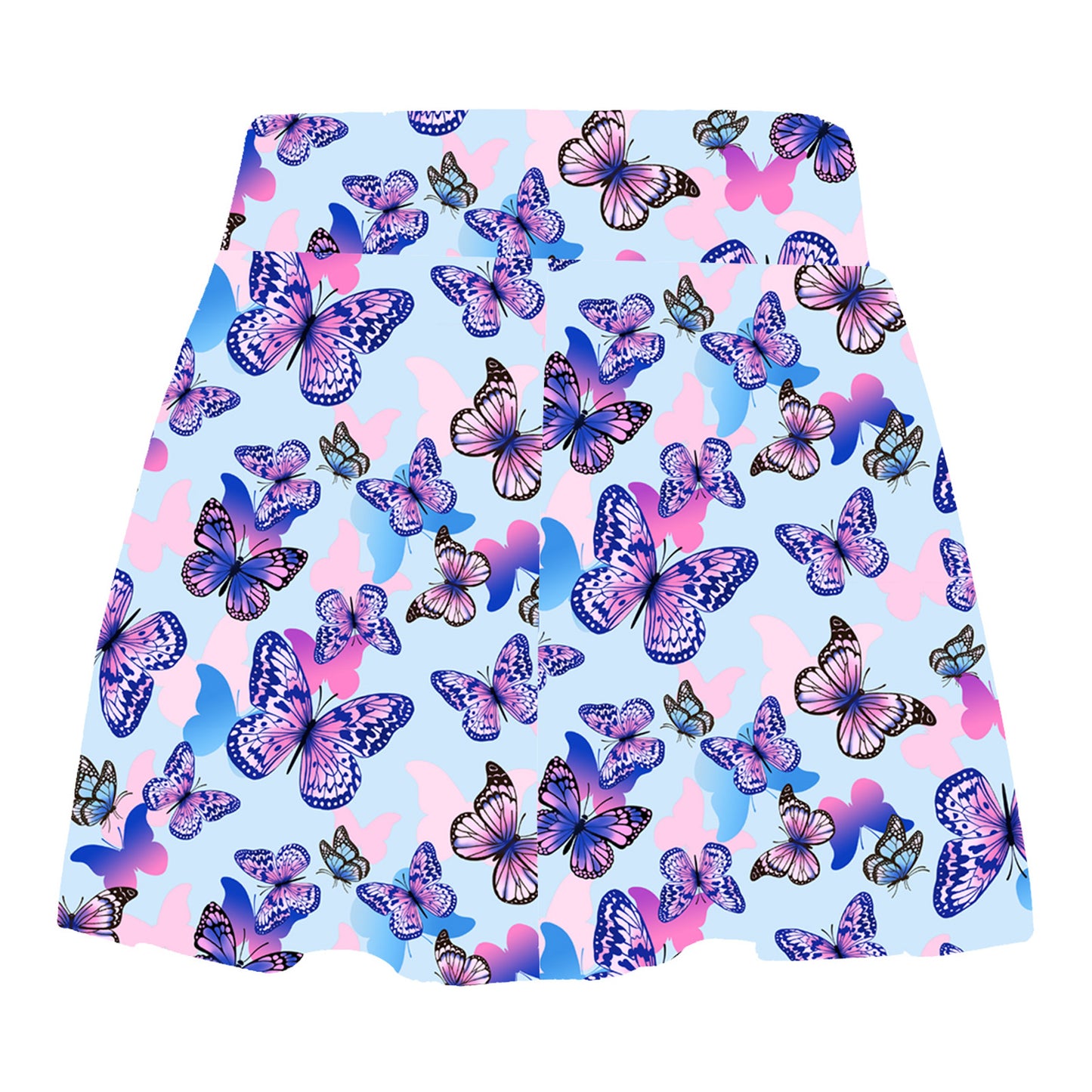 Kids Girls Swim Skirts Elastic Waistband Colorful Print Swim Skirts for Bathing Pool Beach Swimming Sport Wear Girl Teen 4-16Y